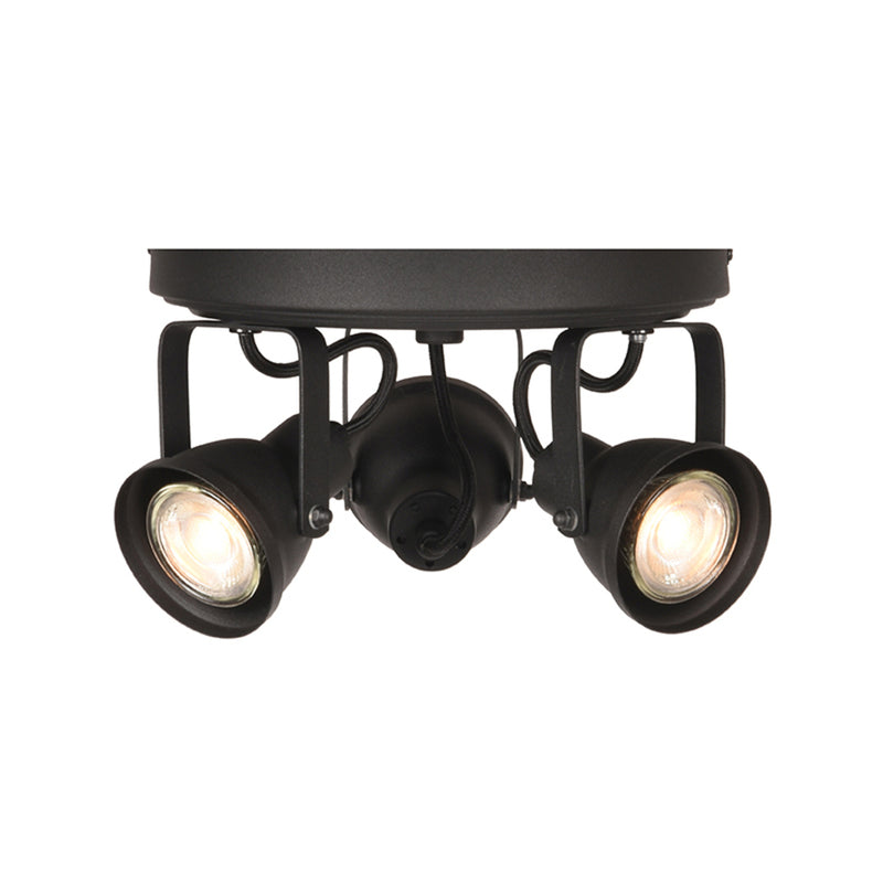 Spot Max Led | Metaal | Zwart 3 Lichts