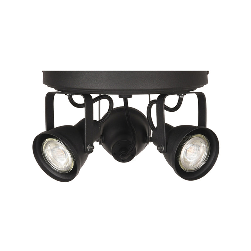 Spot Max Led | Metaal | Zwart 3 Lichts