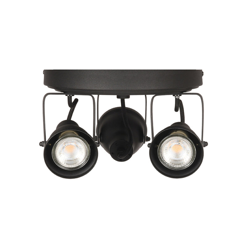 Spot Max Led | Metaal | Zwart 3 Lichts