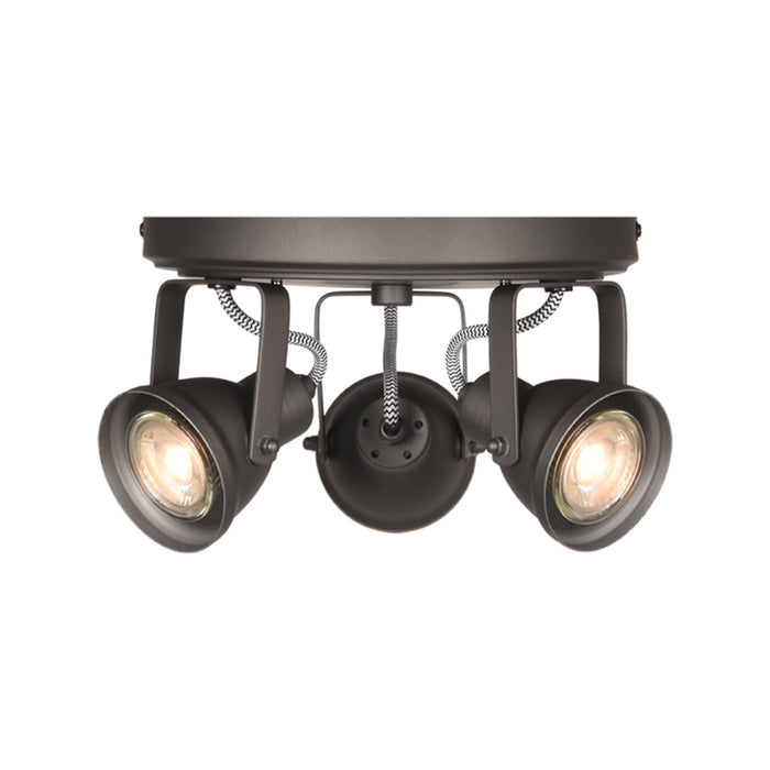 Spot Max | Metaal | led Grijs 3 Lichts