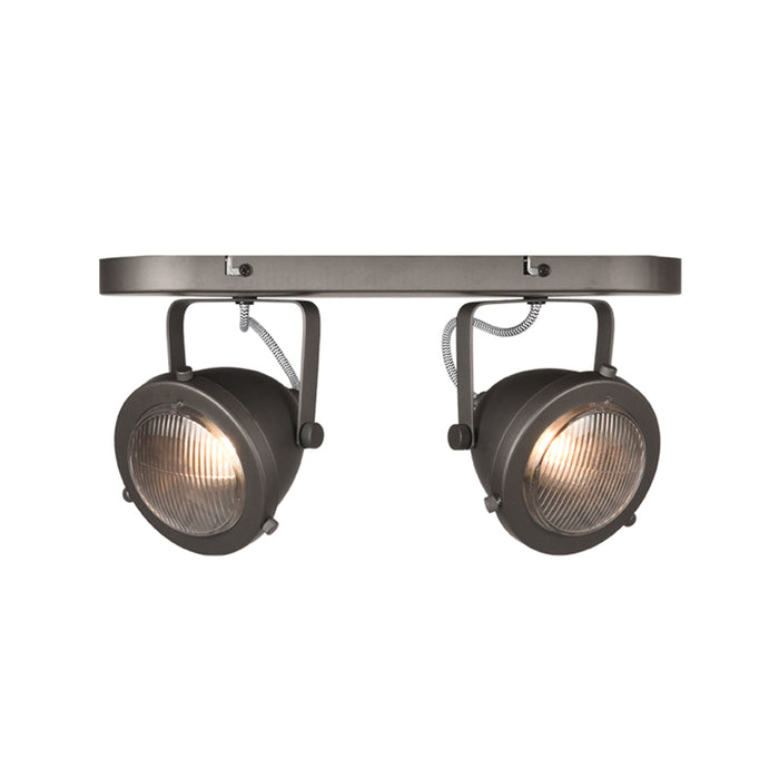 Spot Moto | Metaal | led Burned Steel 2 Lichts