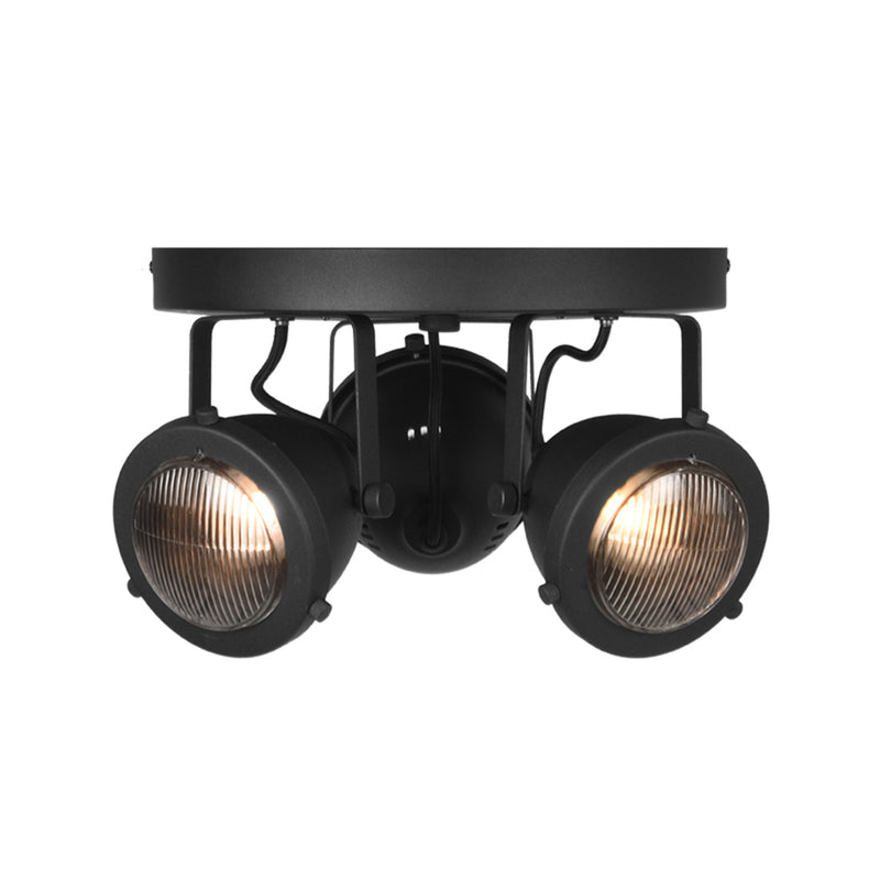 Spot Moto | Metaal | led Zwart 3 Lichts