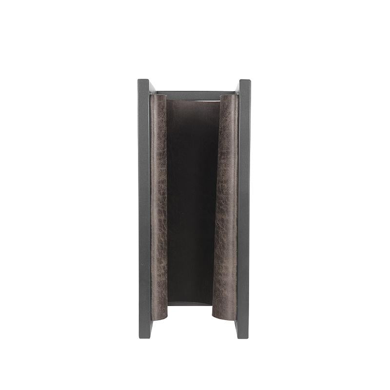 Magazinehouder | Leder | Antraciet