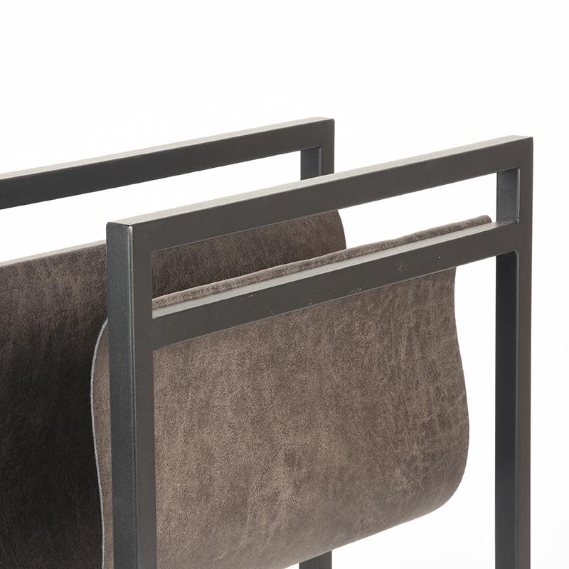 Magazinehouder | Leder | Antraciet