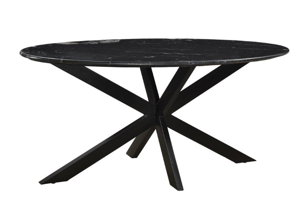 Eettafel Spider Black | Marmer | Ovaal | 180cm