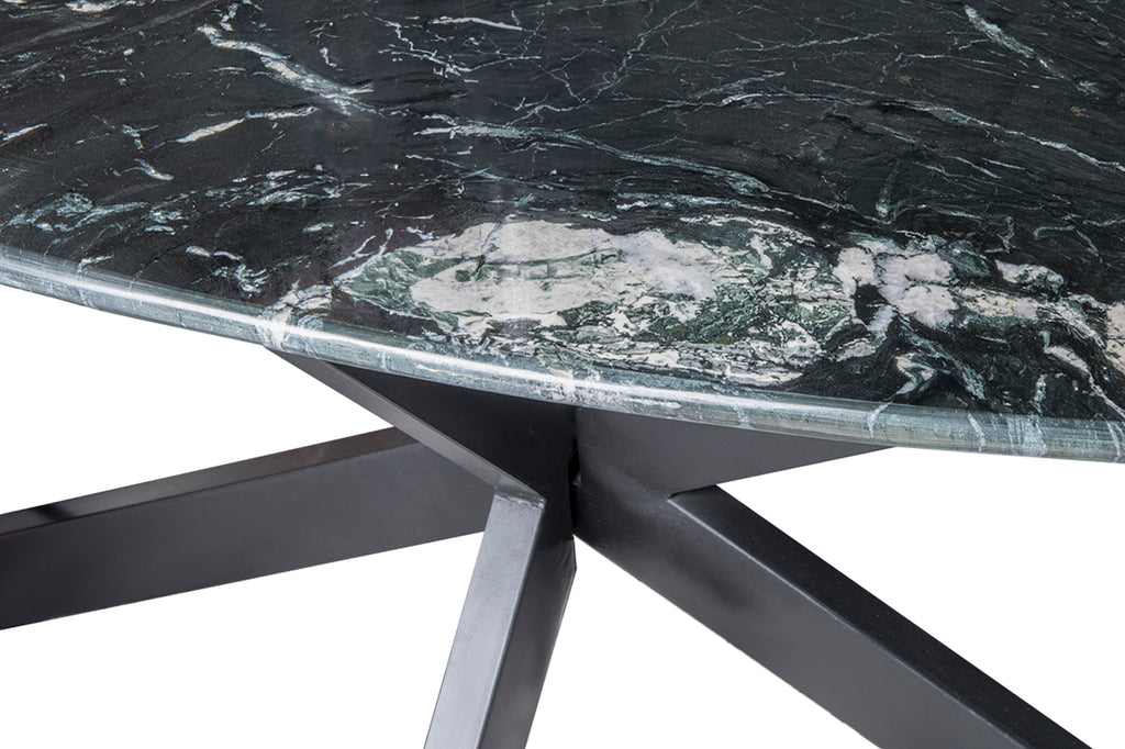 Eettafel Spider Black | Marmer | Ovaal | 180cm