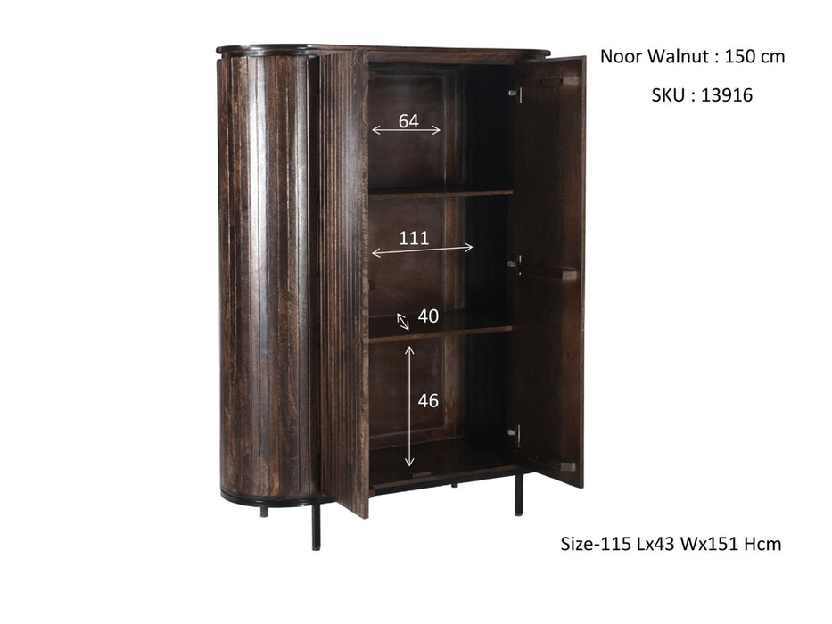 Noor Walnut | 115 x 151 cm | 150cm