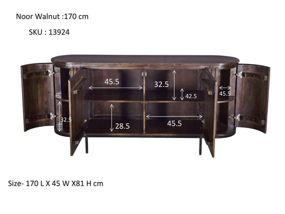 Noor Walnut | 180 x 81 cm | 170cm