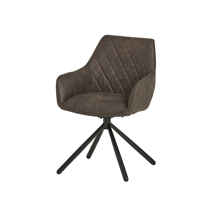 Eetkamerstoel Rebel Spider | Draaipoot 180° | Grey 104