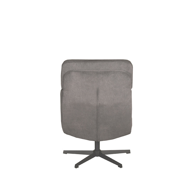 Fauteuil Alvar | Antraciet | Cosmo | Relaxfauteuil + Ottomane 53x57x83 cm