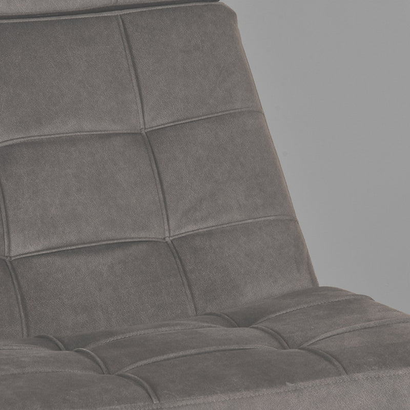 Fauteuil Alvar | Antraciet | Cosmo | Relaxfauteuil + Ottomane 53x57x83 cm