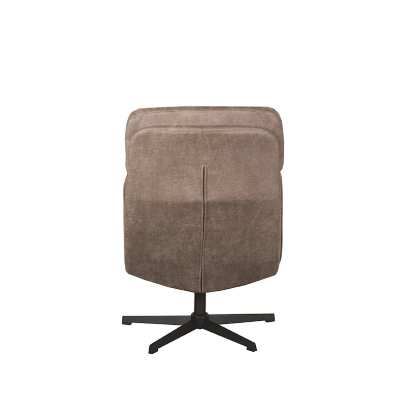 Fauteuil Alvar | Taupe | Boucle | Relaxfauteuil + Ottomane 53x57x83 cm