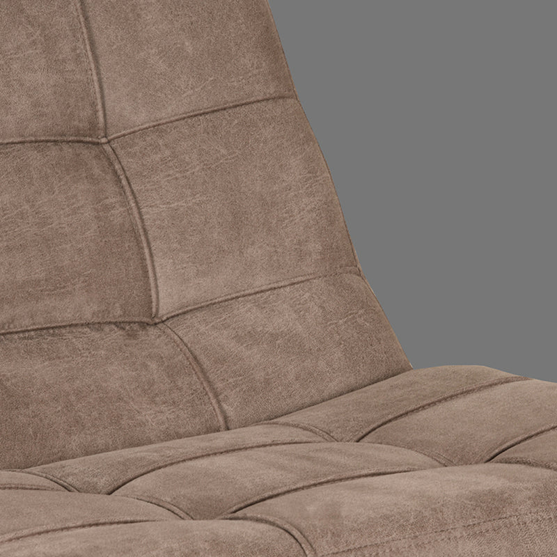 Fauteuil Alvar | Taupe | Boucle | Relaxfauteuil + Ottomane 53x57x83 cm