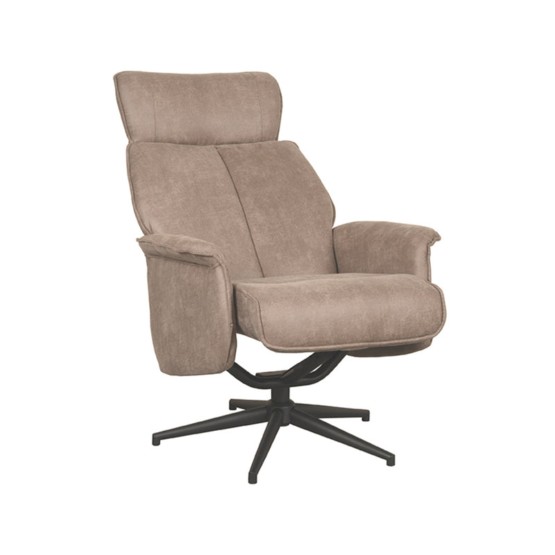 Fauteuil Verdal | Taupe | Micro Suede | Relaxfauteuil 77x79x109 cm