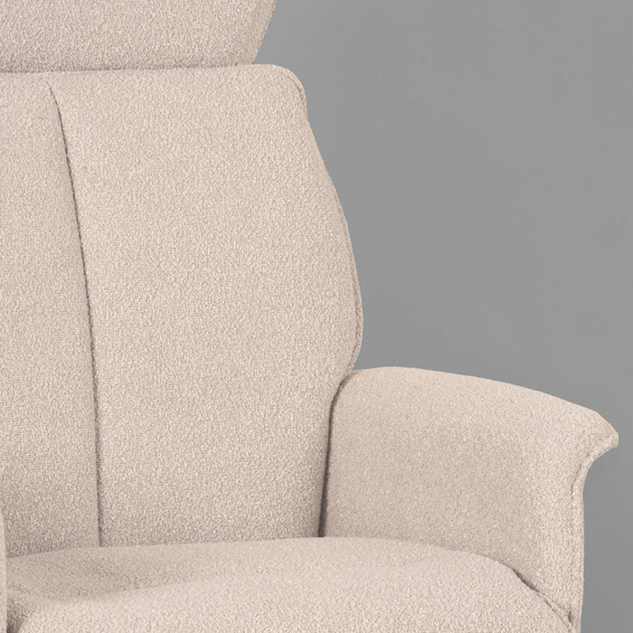 Relaxfauteuil Verdal | Boucle | + Ottomane 77x79x109 cm