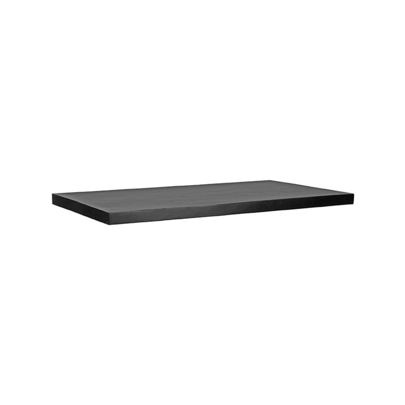 Eettafel Tafelblad | Mangohout | Eetkamertafel Straight Edge Zwart 120 cm Straight