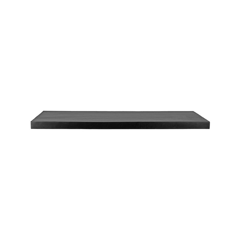 Eettafel Tafelblad | Mangohout | Eetkamertafel Straight Edge Zwart 120 cm Straight