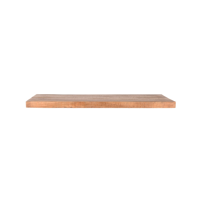 Eettafel Tafelblad | Mangohout | Eetkamertafel Straight Edge Rough 120 cm Straight