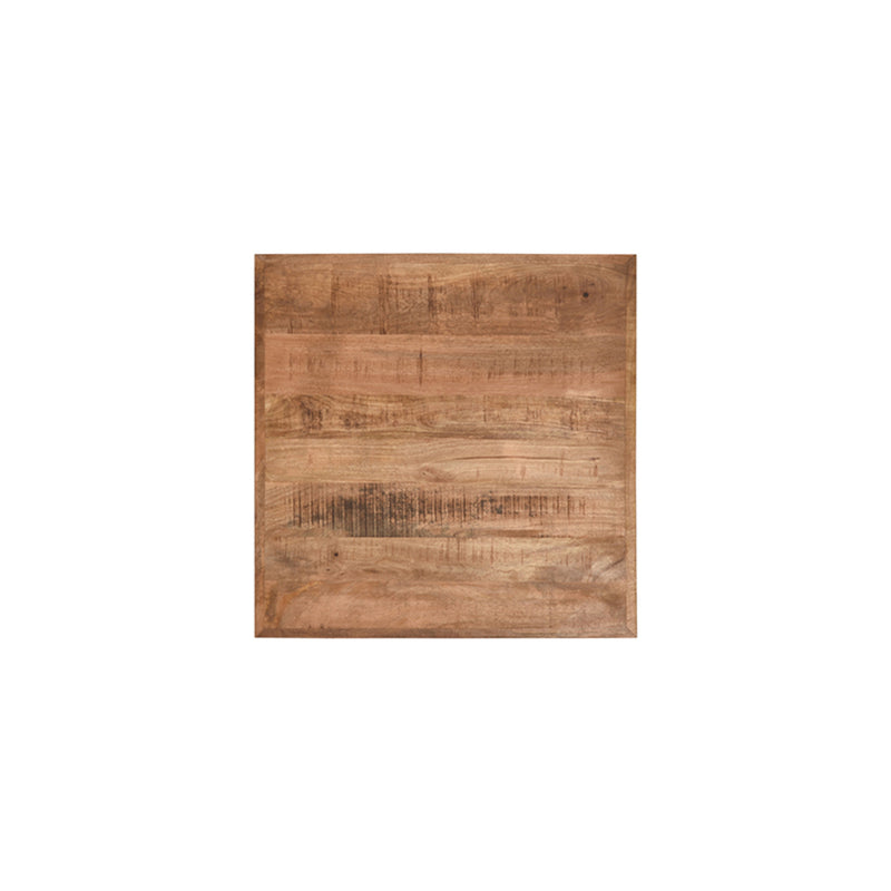 Eettafel Straight Edge | Mangohout | Eetkamertafel Tafelblad Rough 70 cm Straight