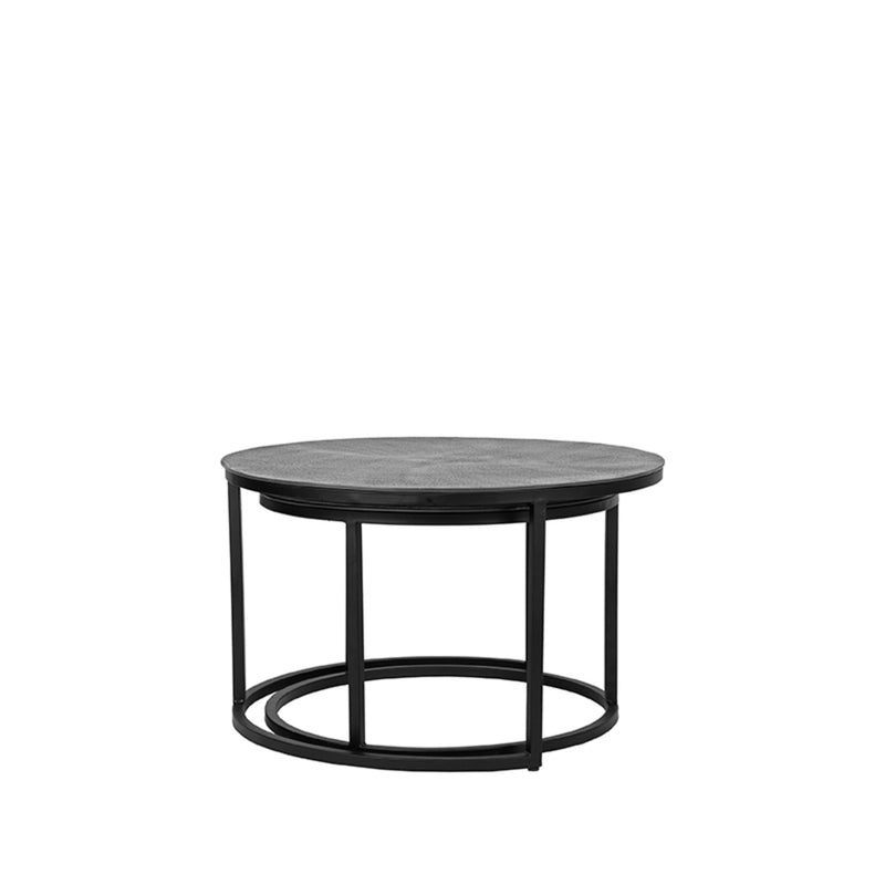 Salontafel Grand - Antiek ash - Metaal - 75 cm