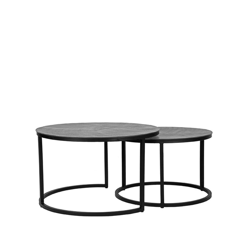 Salontafel Grand - Antiek ash - Metaal - 75 cm