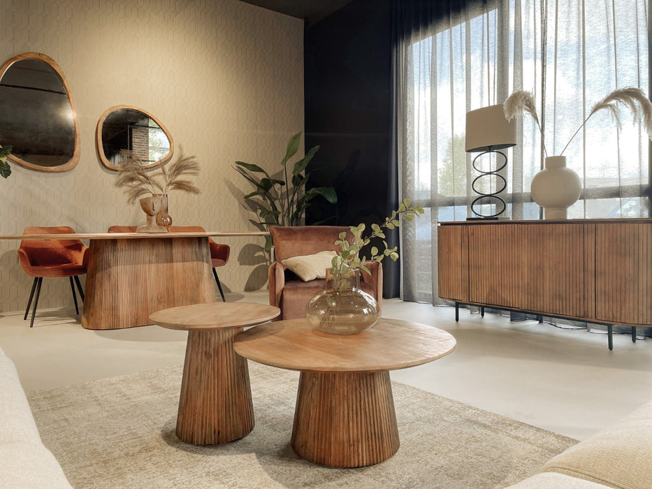 Salontafel Salvator | Rond | Naturel | 80cm