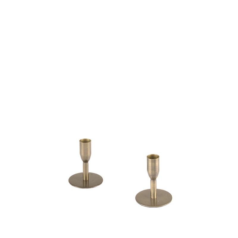 Kandelaars | Metaal | Antiek goud