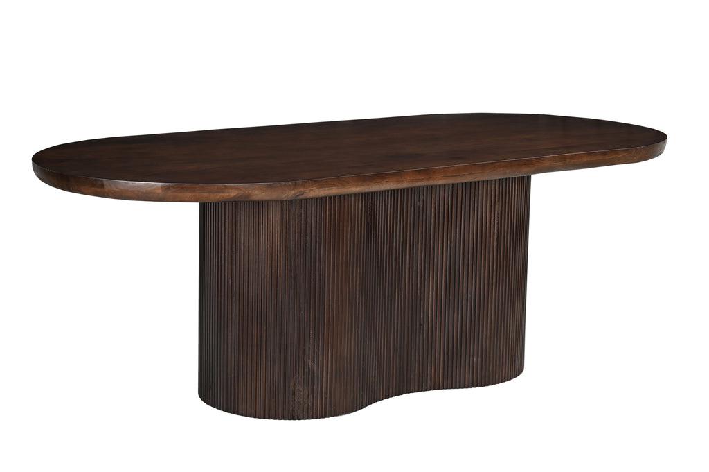 Eettafel Sevilla Brown | Mangohout | Ovaal
