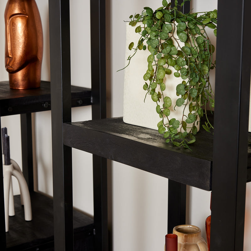Boekenkast Boaz Black | 3 lades | 55 cm