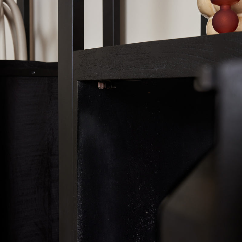 Boekenkast Boaz Black | 3 lades | 55 cm