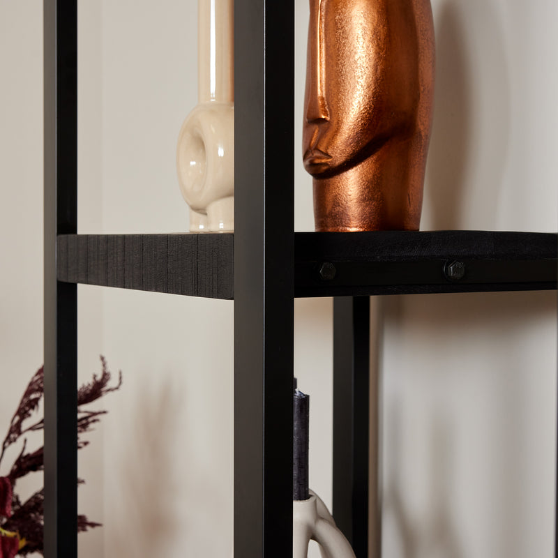 Boekenkast Boaz Black | 3 lades | 55 cm