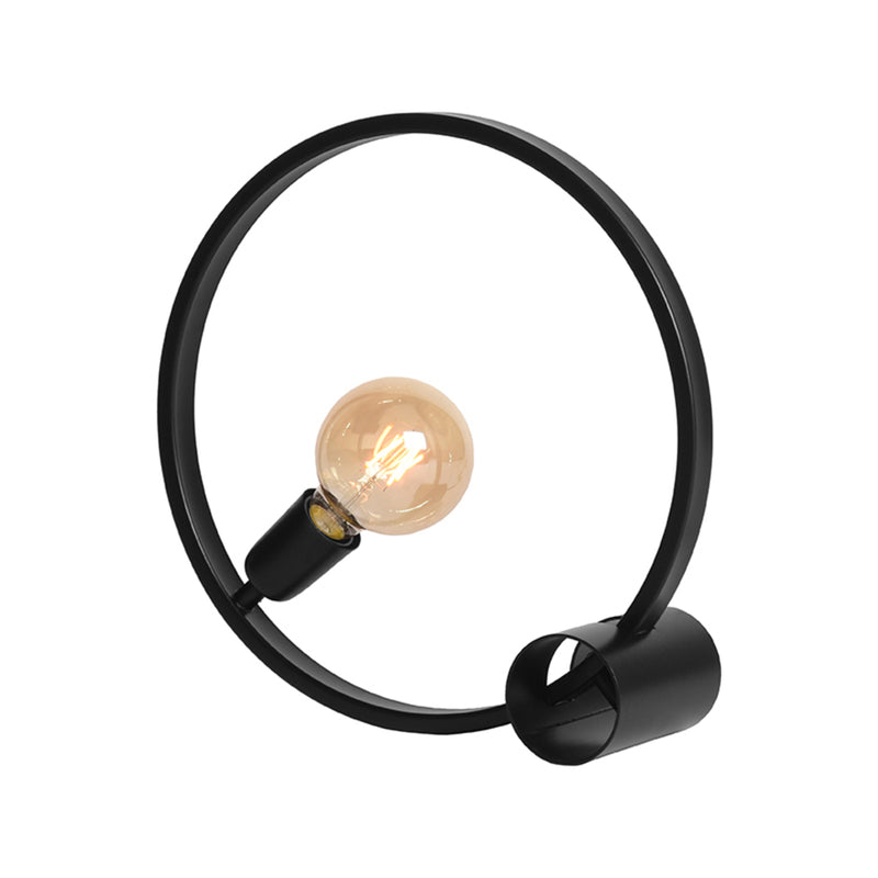 Tafellamp Ring | Metaal | Zwart