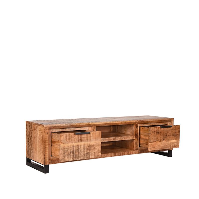 Tv meubel Glasgow | Mangohout | Rough 160 cm