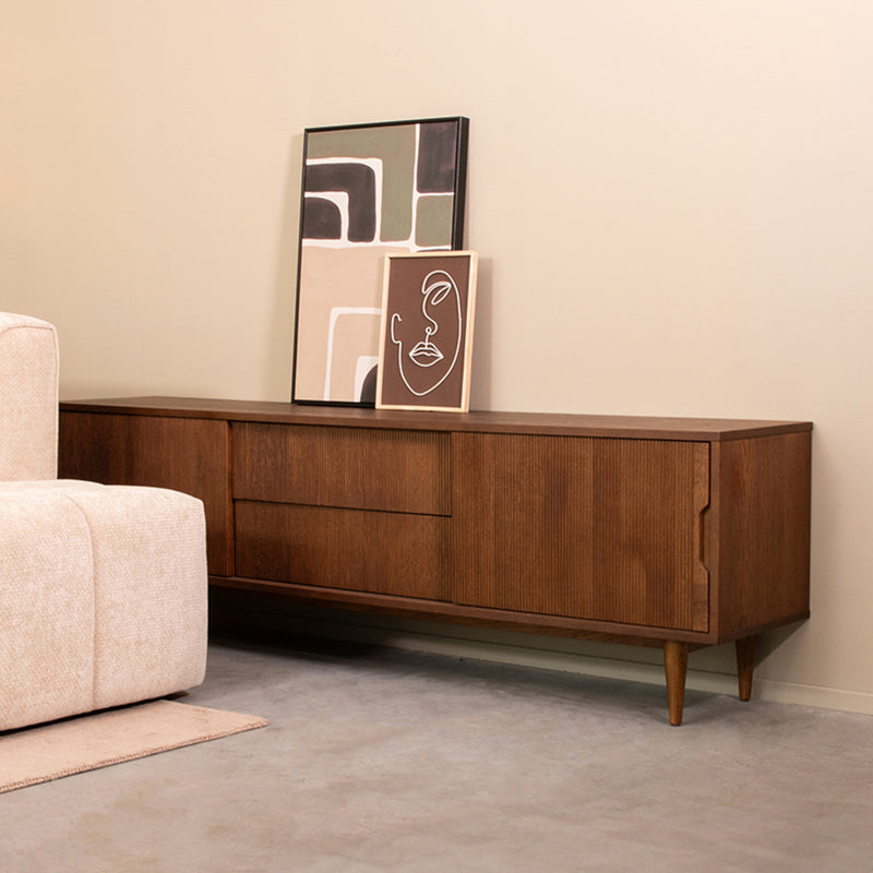 Tv meubel Jule | Eiken | 200x40x60 cm