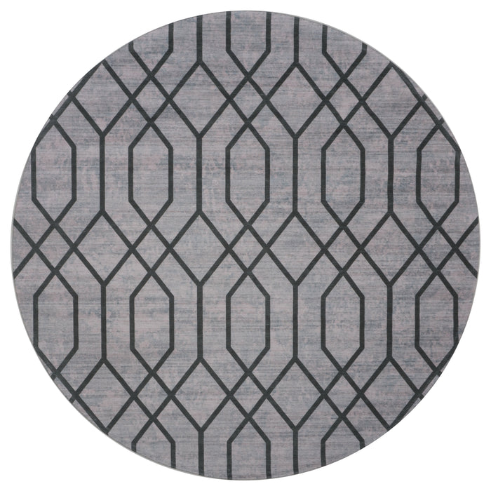 Vloerkleed Pattern Rond Groen ø120 cm