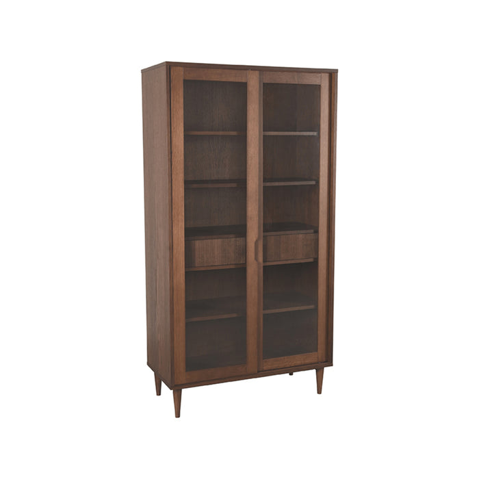 Vitrinekast Jule | Eiken | 100x49x180 cm