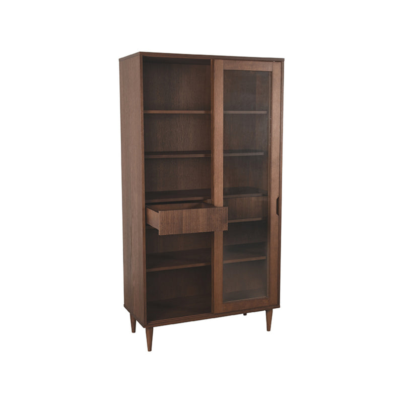 Vitrinekast Jule | Eiken | 100x49x180 cm