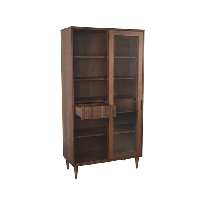 Vitrinekast Jule | Eiken | 100x49x180 cm