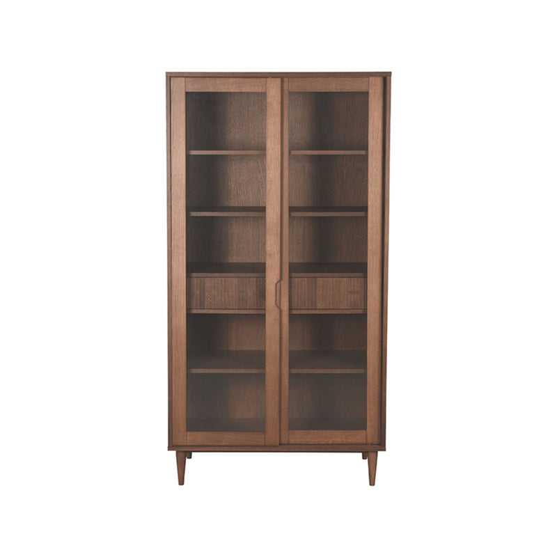 Vitrinekast Jule | Eiken | 100x49x180 cm