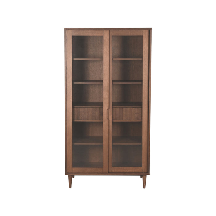 Vitrinekast Jule | Eiken | 100x49x180 cm