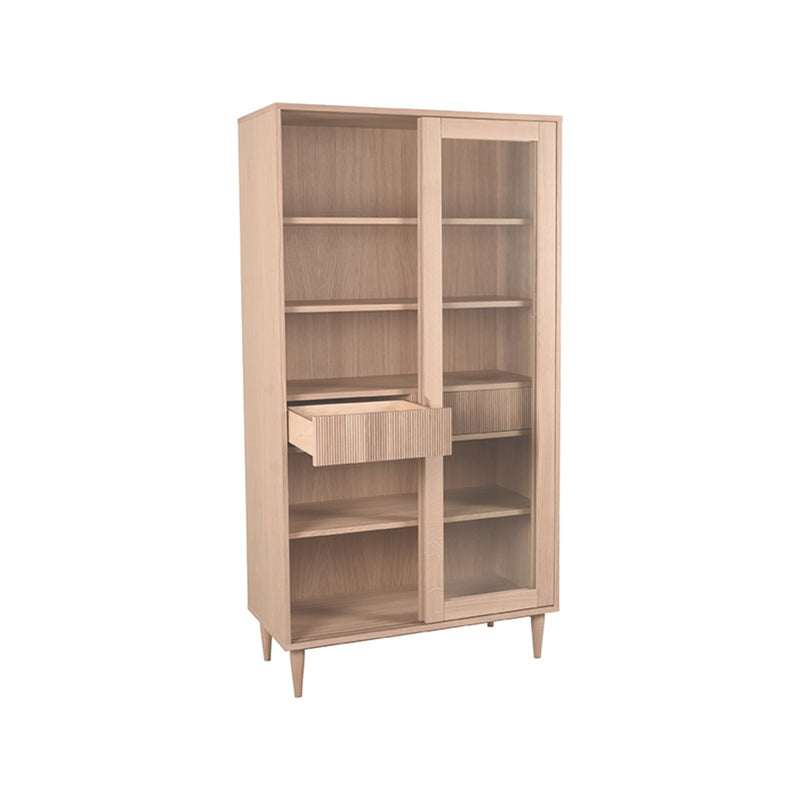 Vitrinekast Jule | Eiken | 100x49x180 cm