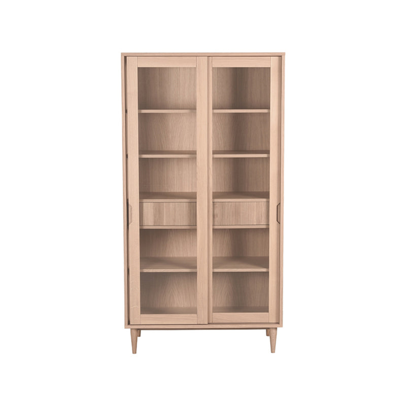 Vitrinekast Jule | Eiken | 100x49x180 cm