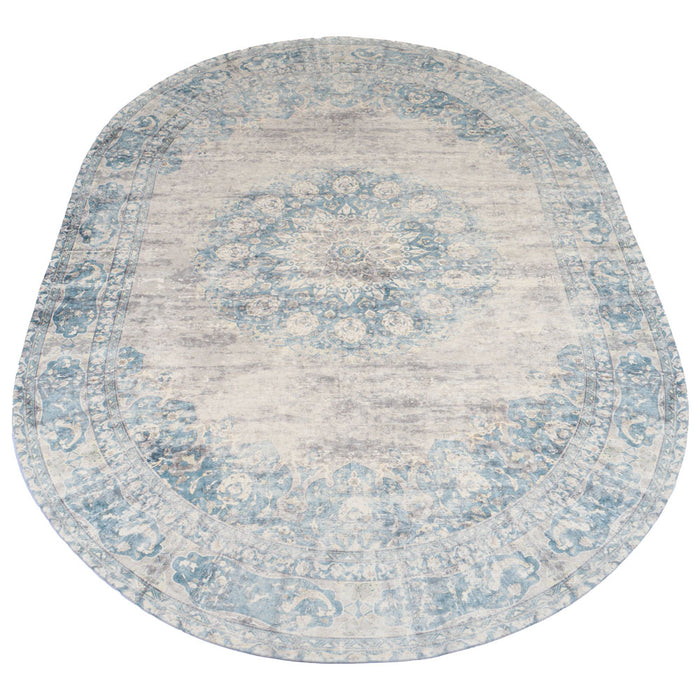 Vloerkleed Viola Blue - Ovaal 200 x 290 cm