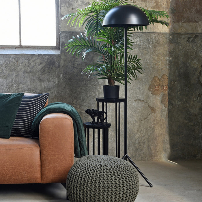 Vloerlamp Globe | Metaal | Zwart