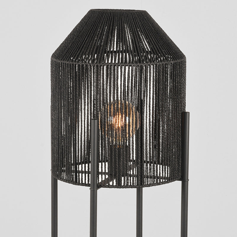 Vloerlamp Ibiza | Jute | Zwart