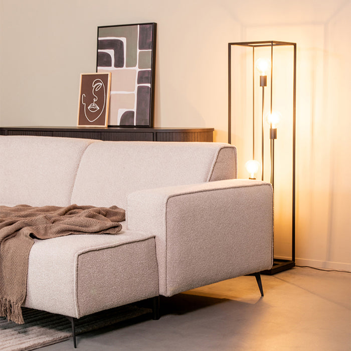 Vloerlamp Tetto | Metaal | Zwart