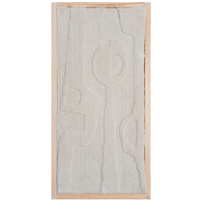 Wanddecoratie Devin Naturel - Wool Hanging 40 x 80 cm